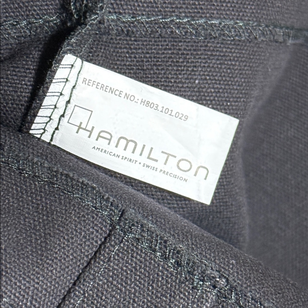 ⭐️Hamilton Watch Black Canvas Tote Bag - Picture 3 of 4
